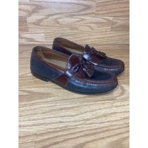 Men's Johnston & Murphy Aragon II Loafers Shoes Size 10 N Black Brown Leather
